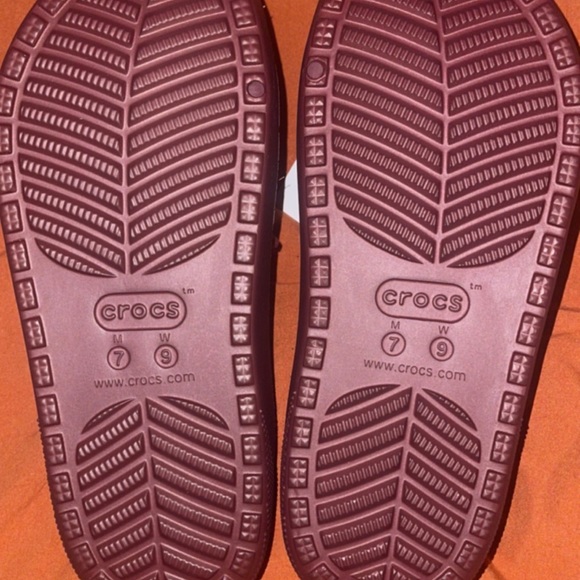 Burgundy brand new Crocs - Picture 3 of 6